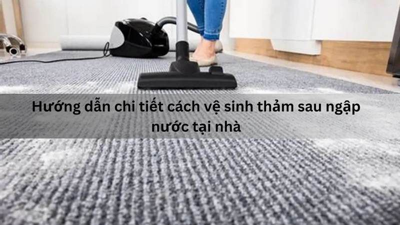 Hướng dẫn chi tiết cách vệ sinh thảm sau ngập nước tại nhà