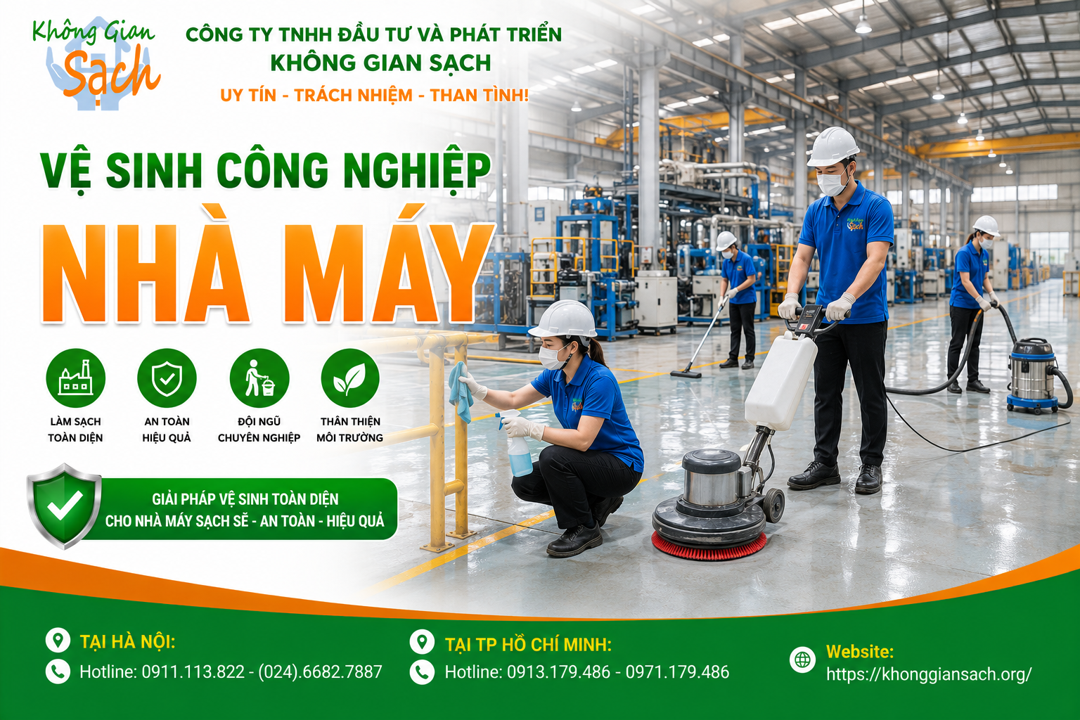 Vệ sinh công nghiệp nhà máy