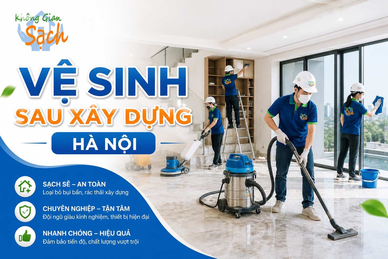 Vệ sinh sau xây dựng Hà Nội