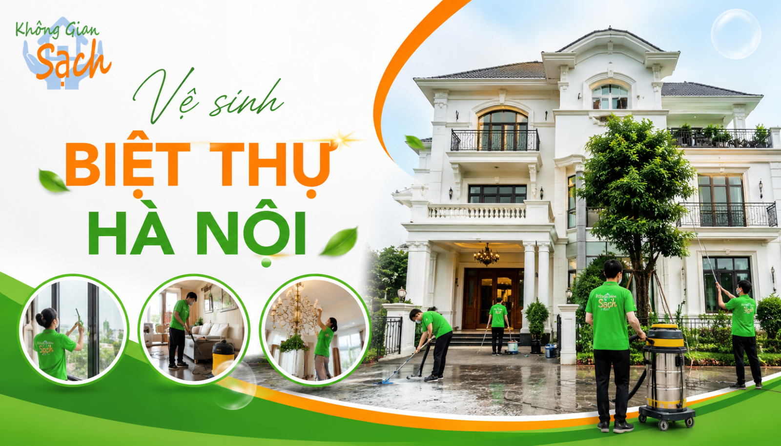 Vệ sinh biệt thự Hà Nội